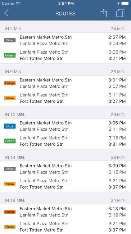 ezRide Washington Metro - Transit Directions for Bus and Subway including Offline Planner