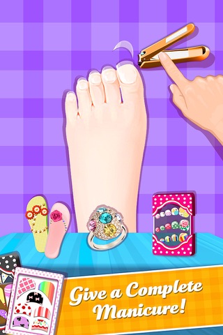 Girls Nail SPA - salon games screenshot 2