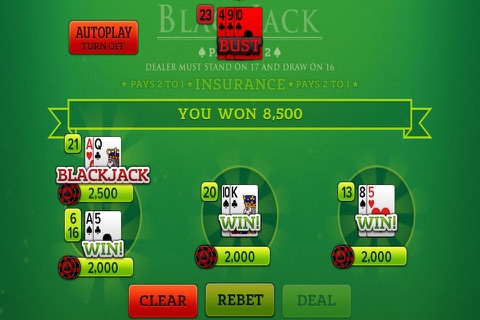 Viva Blackjack Free Game! screenshot 4