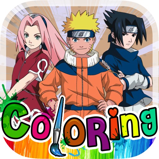 Coloring Anime And Manga Book : Ninja Shippuden Pictures - Naruto For Kids icon