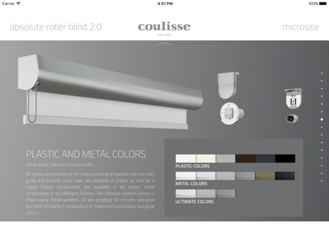 Coulisse microsite screenshot 4