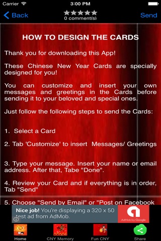 Chinese New Year Top Greeting Card screenshot 2