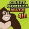 Crazy Gorilla Math School For Fourth Grade Learning Games