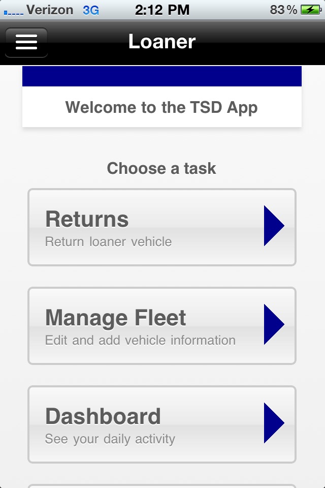 TSD Loaner Mobile screenshot 2