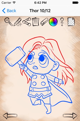 Easy Draw Super Heroes Chibi screenshot 3