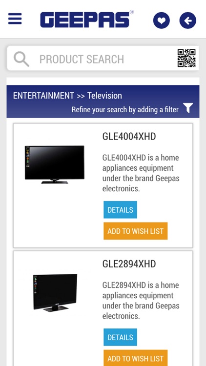 Geepas Catalogue App