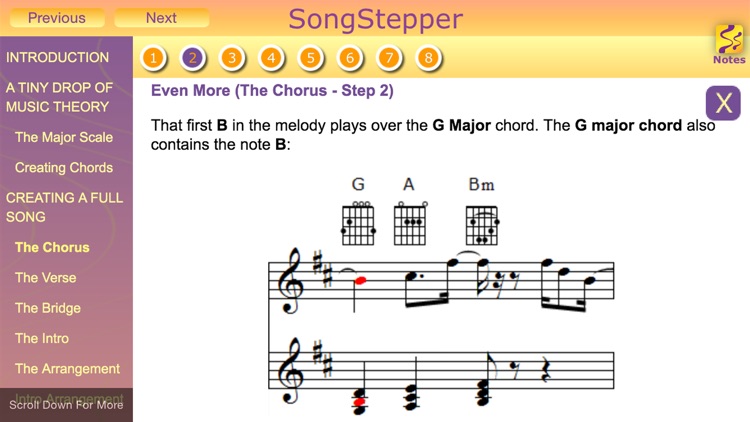 SongStepper Pro - Song Writing Made Easy