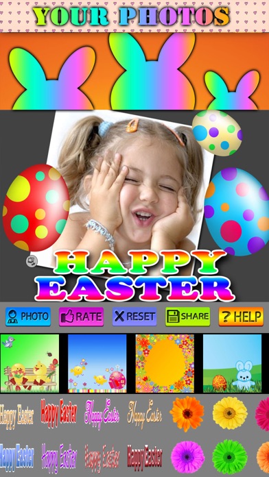 Happy Easter Frames and Stickersのおすすめ画像4