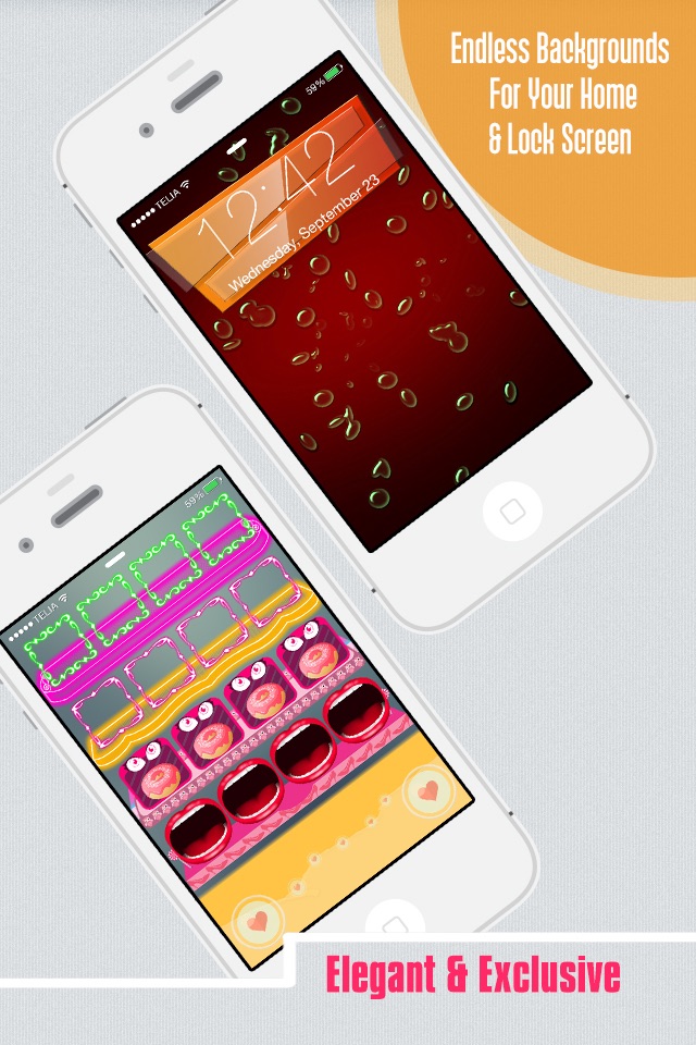 Lock Screen Wallpapers,Status Bar Wallpapers & Backgrounds for iPhone, iPad & iPods screenshot 2