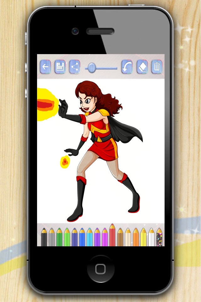 Superheroes coloring book. Paint heroes and heroines who save the world screenshot 3