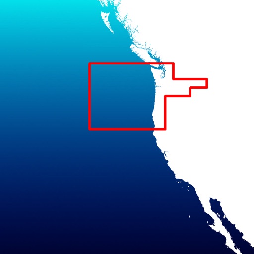 Aqua Map Oregon and Washington - Marine GPS Offline Nautical Charts for Fishing, Boating and Sailing icon