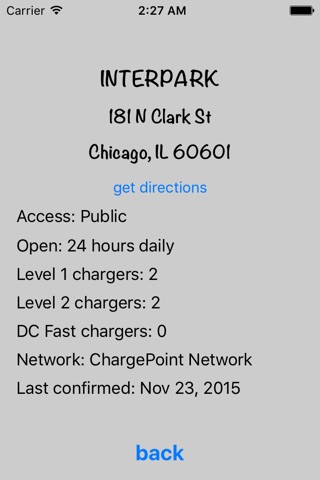 Chicagoland Electric Car Charging Stations screenshot 3