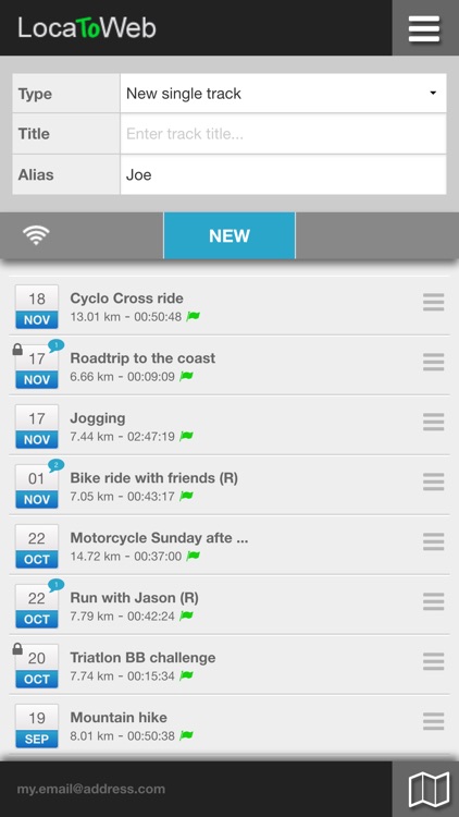 LocaToWeb - Real time GPS tracking