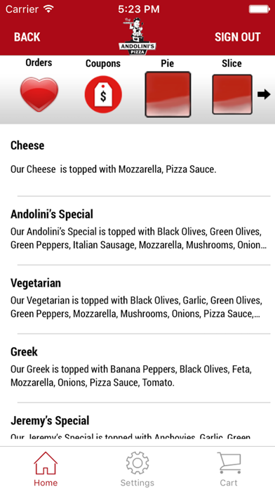 How to cancel & delete Andolini's Pizza from iphone & ipad 3