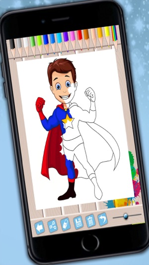 Super heroes coloring pages paint heroes drawings - Premium(圖1)-速報App