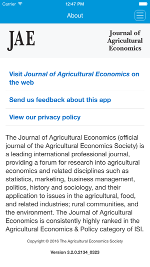 Journal of Agricultural Economics(圖3)-速報App