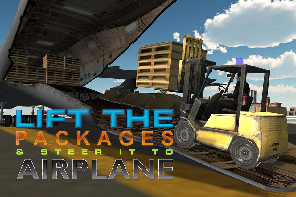 Airport Fork Lifter Simulator – Drive car lifter to move cargo in the airplane screenshot 3