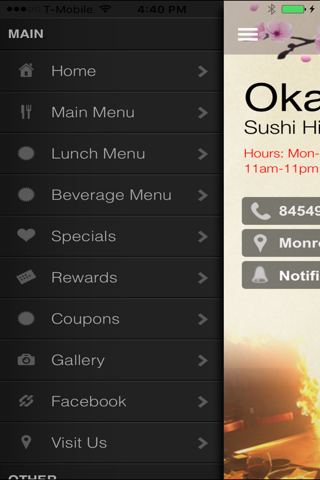 Okaeri Sushi Hibachi screenshot 2