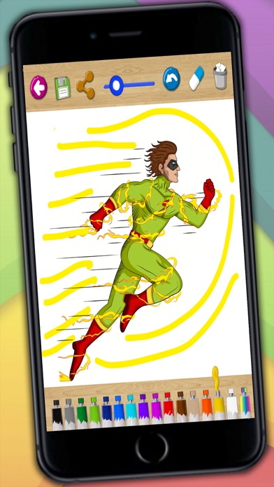 How to cancel & delete Drawing pages for painting superheroes – educative coloring book for children from iphone & ipad 4