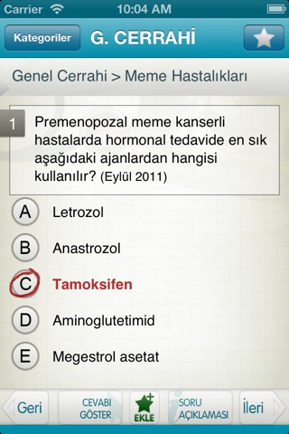 Tüm TUS Soruları - Genel Cerrahi screenshot 4