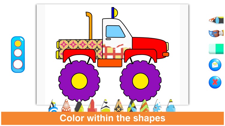 Little Trucks Colorbook Free by Tabbydo : Vehicles coloring app for kids & preschoolers