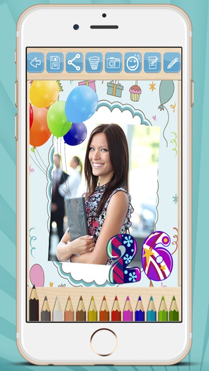Create cards and postcards to wish happy birthday