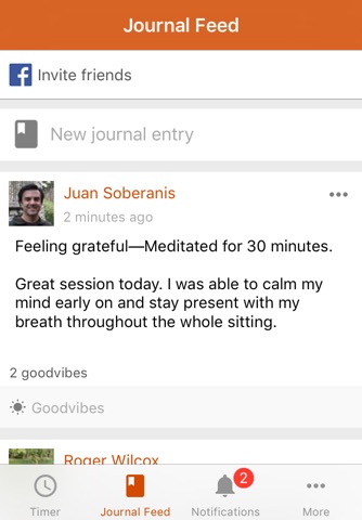 Mindtribe: Social meditation timer screenshot 3