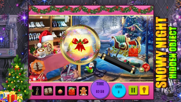 Snowy Nights Hidden Objects Puzzle screenshot-3