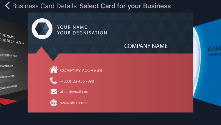 Business Card Creator - Quickly Create and Design Your Visiting Card Maker