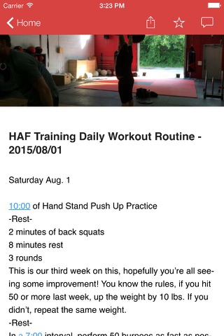 HAF Training screenshot 3