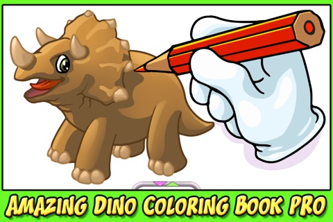 Amazing Dino Coloring Book Pro - The creative paint and color dinosaurs how to draw app for kids and toddlers screenshot 4