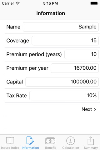 Insure Index screenshot 2