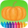 Food Fruit Vegetables Coloring Book Free For Kindergarten and Kids