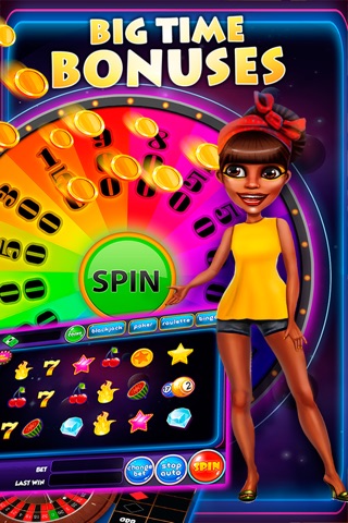 The Casino & Bingo Slot's Machines - a vegas frenzy of party craps and poker star tower hd free screenshot 2
