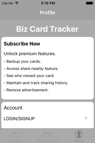 Biz Card Tracker screenshot 4