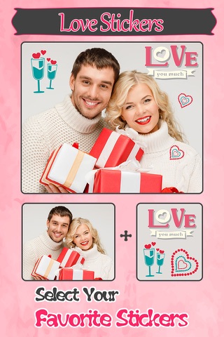 Love Sticker Makeup Pro - Add Heart Touching Stickers to Your Pictures for Valentine's Day screenshot 4