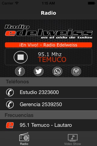 Edelweiss FM screenshot 2