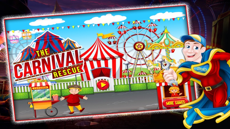 Circus Carnival Hero Rescue game - Call 911 and rebuild the amusement park with super heroes