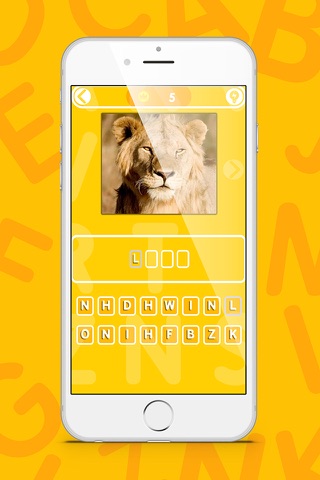 Five Monkeys Pic Word Quiz: Animal Kingdom screenshot 3