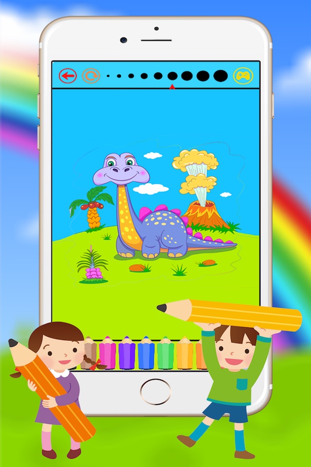 Dinosaur Coloring Book for Kids and Preschool Toddler screenshot 2