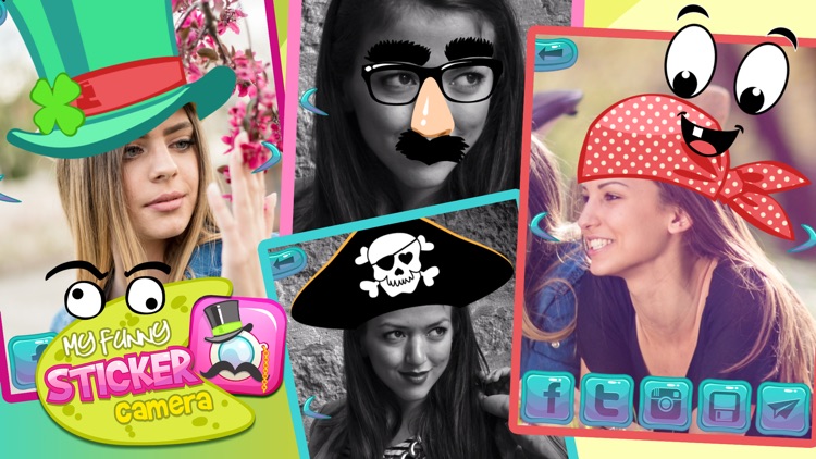 My Funny Sticker Camera: Photo editor with cute deco stamps & image makeover memes