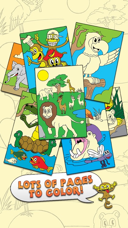 Coloring Animal Zoo Touch To Color Activity Coloring Book For Kids and Family Preschool Ultimate Edition screenshot-0