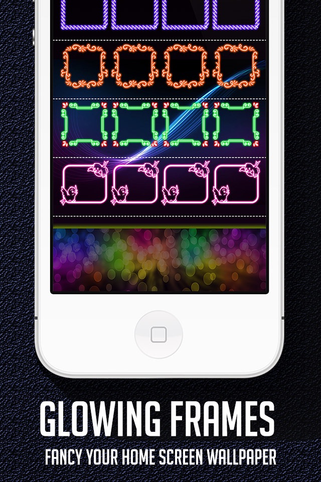 Glow Wallpapers Creator & Lock Screen Themes with Icons, Shelves, Docks & Backgrounds screenshot 2