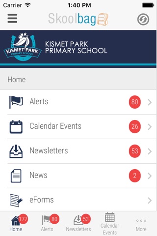 Kismet Park Primary School - Skoolbag screenshot 2