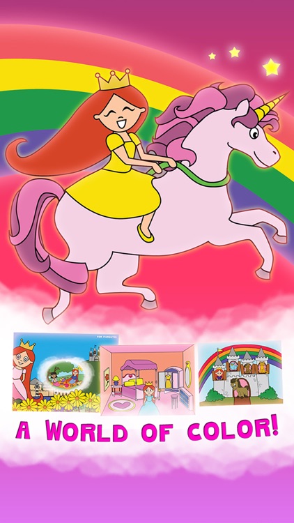 Princess Fairy Tale Coloring Wonderland for Kids and Family Preschool Free Edition