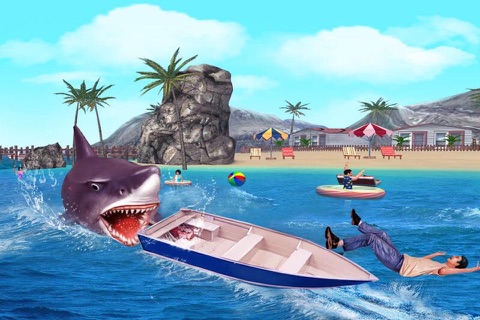 Angry Shark 3D. Attack Of Hungy Great White Terror on The Beach screenshot 4