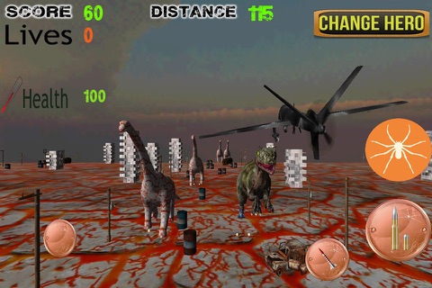 Dino Crisis Assault Squad -  F35 Fighter Dinosaur Hunter Vs Trex Land Warrior screenshot 2