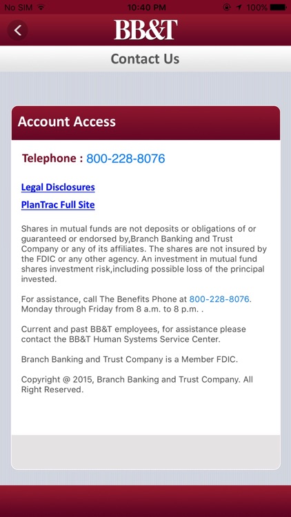 BB&T PlanTrac Mobile screenshot-4