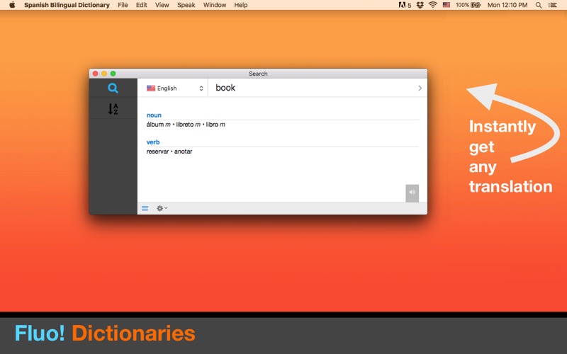 Spanish Bilingual Dictionary - by Fluo! thumbnail 1