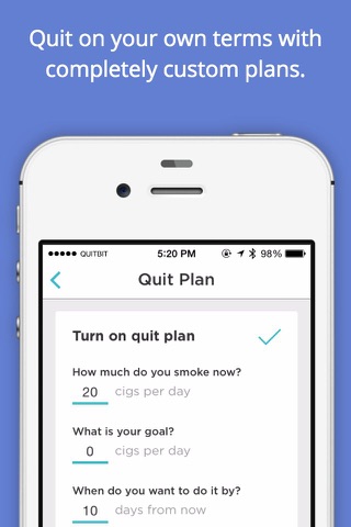 Quitbit - Quit Smoking Cigarettes And Gently Stop screenshot 4